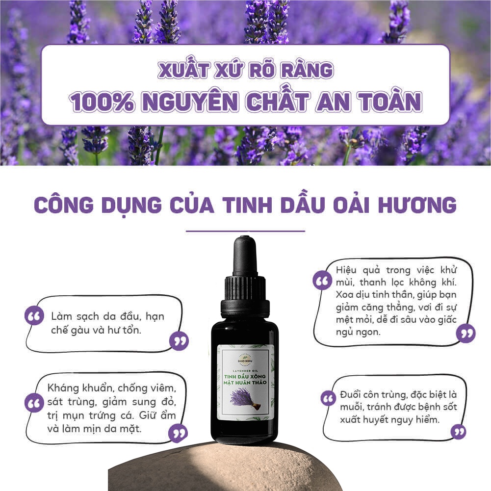 10ml Tinh Dầu Xông Mặt Huân Thảo Giảm Thâm, Thư Giãn