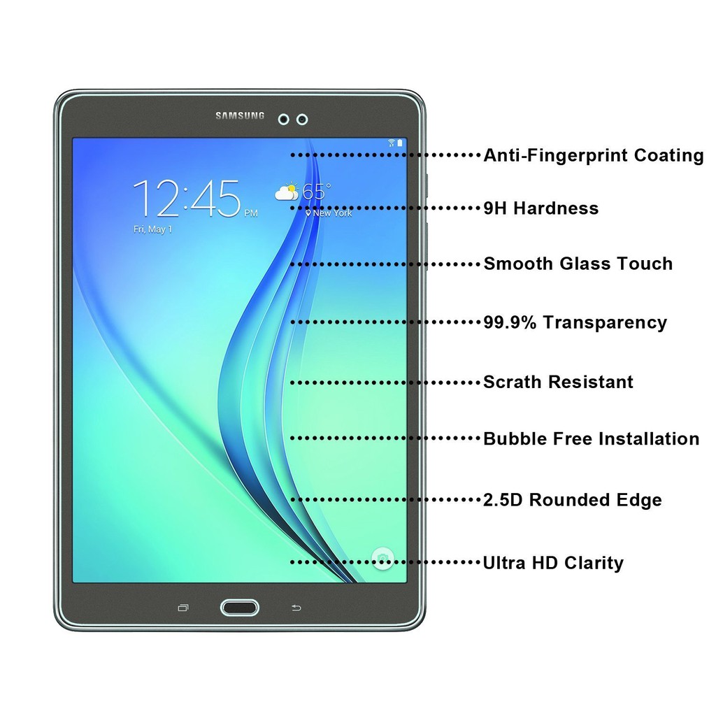 For Samsung Galaxy Tab A 9.7 SM-P550 P555 w/S Pen Tempered Glass Screen Protector