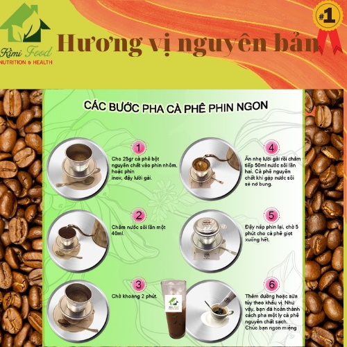 Cà phê nguyên chất,cafe rang say mộc giữ nguyên vị (500gr,1kg) | BigBuy360 - bigbuy360.vn
