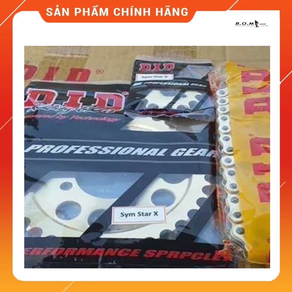 SYM / STAR X - Bộ nhông sên đĩa DID vàng nhập khẩu Thailand cao cấp dành cho xe SYM Star X ( Loại 10