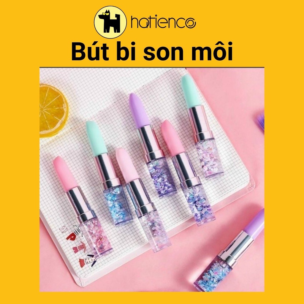 Bút bi son môi trang trí dễ thương