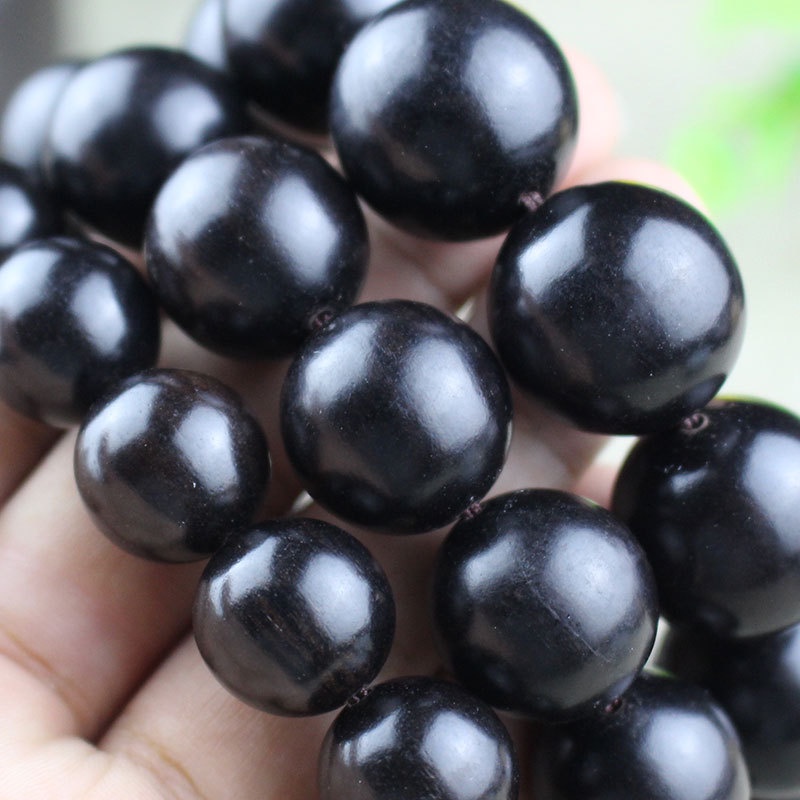 Vòng Tay Chuỗi Hạt Gỗ Mun Độc Đáo Thời Trang Cho Nam Và Nữ