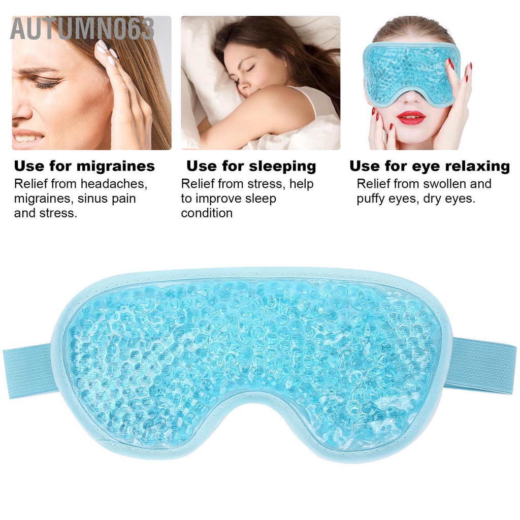Túi Gel Chườm Mắt Nóng Lạnh Liệu Pháp Nén Giảm Khô Sưng Che Có Thể Tái Sử Dụng Autumn063