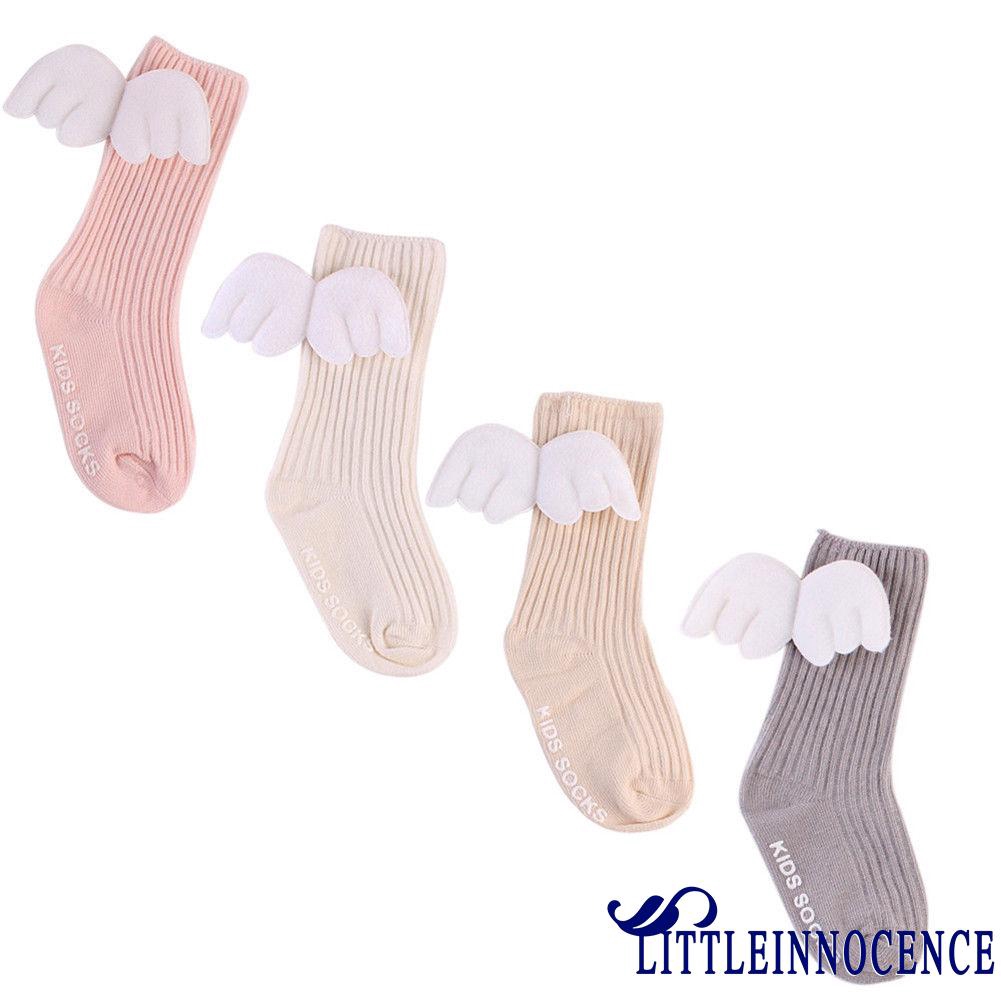 ❤XZQ-New Angel´s Wing Baby Toddler Infant Kid Cotton Warm Socks Stockings Knee Tight