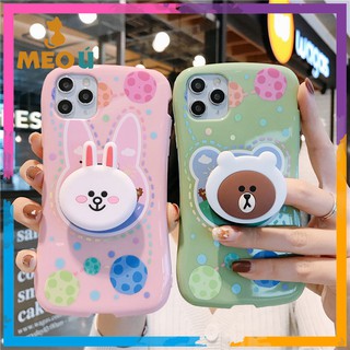 Ốp iPhone Gấu Brown và Thỏ Cony iPhone 7Plus/8Plus/X/Xs Max/11/11 Pro Max - ốp iphone