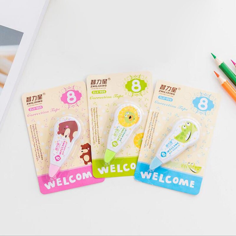 1 Bút Xóa Kéo Dài 8m Họa Tiết Hoạt Hình Dễ Thương