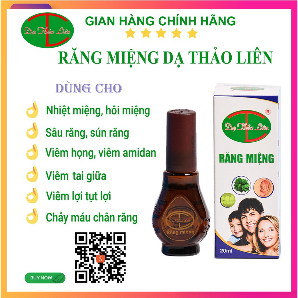 Tinh dầu răng miệng Dạ Thảo Liên sâu răng hôi miệng 100% Chính Hãng