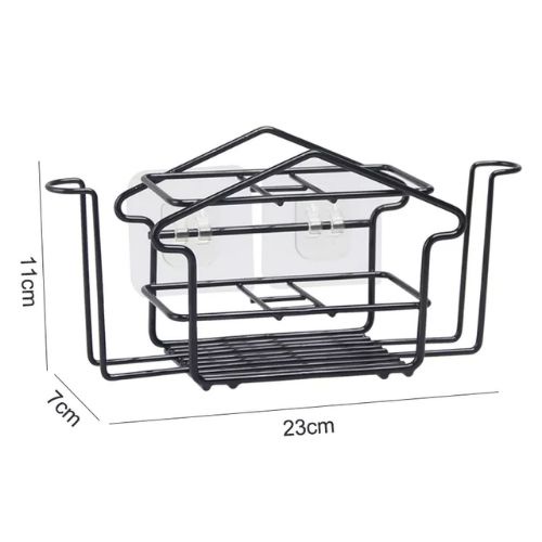 Giá treo bàn chải nhà tắm, kệ đựng bàn chải và đồ nhà tắm (sẵn trắng)