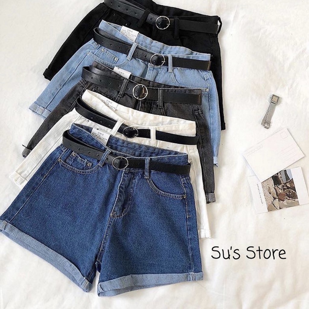 Quần sooc xắn gấu kèm đai Q141 SUSTORE | BigBuy360 - bigbuy360.vn