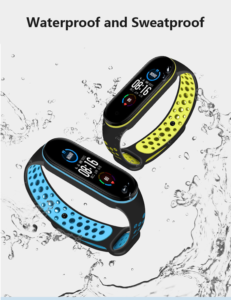 Dây đeo Silicon mềm cho đồng hồ thông minh Xiaomi Mi Band 5 MiBand5 6 thời trang