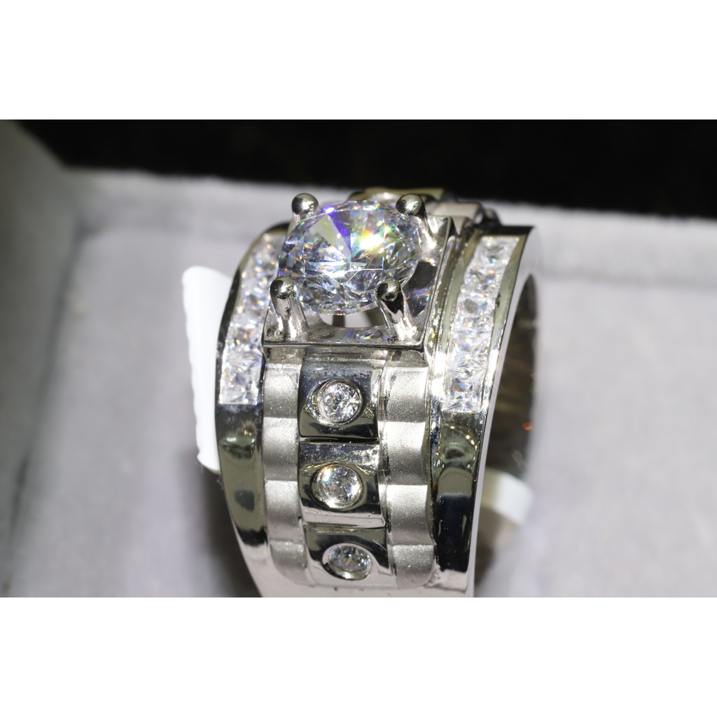 Nhẫn đồng hồ 3 hột NHY0004
