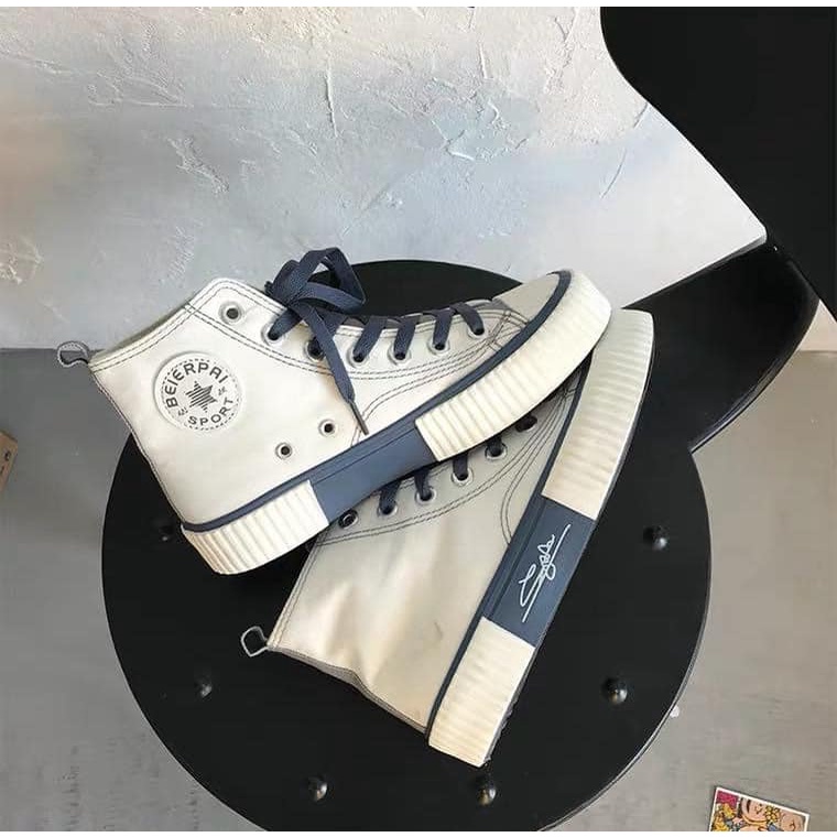 Giày sneaker cổ cao chữ ký CHIBEST QC055  .