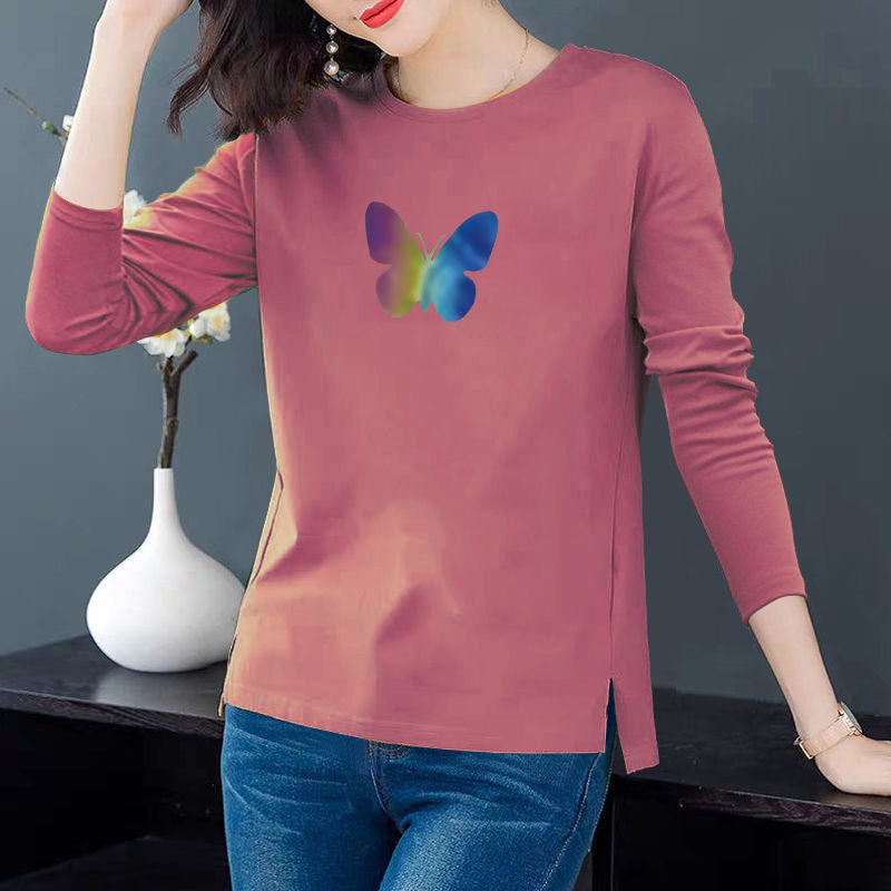 Áo thun dài tay cổ tròn thời trang dành cho nữ