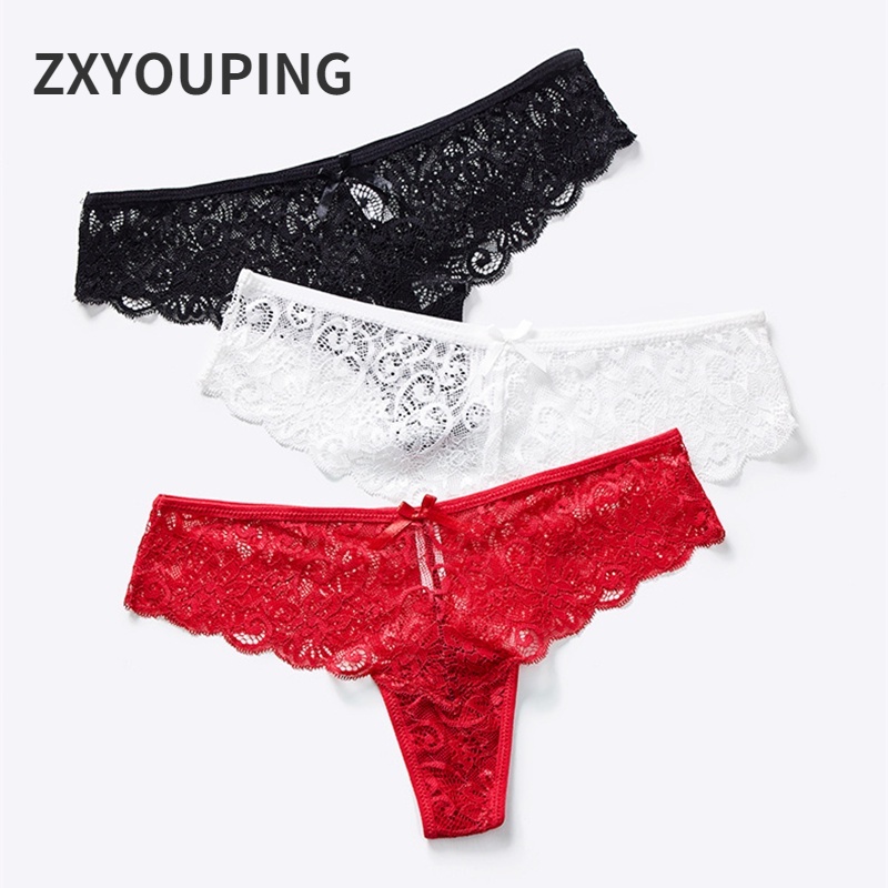 AOFEIQIKE AOFEIQIKE Quần Lót Cotton Lưng Thấp Phối Ren Không Đường May Thoải Mái Hàng Mới Dành Cho Bạn Nữ