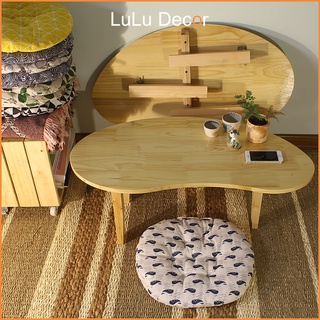 Bàn trà, sofa - bàn học tập, làm việc tạo hình hạt đậu - lulu decor, chân gỗ thông có khóa chống gập