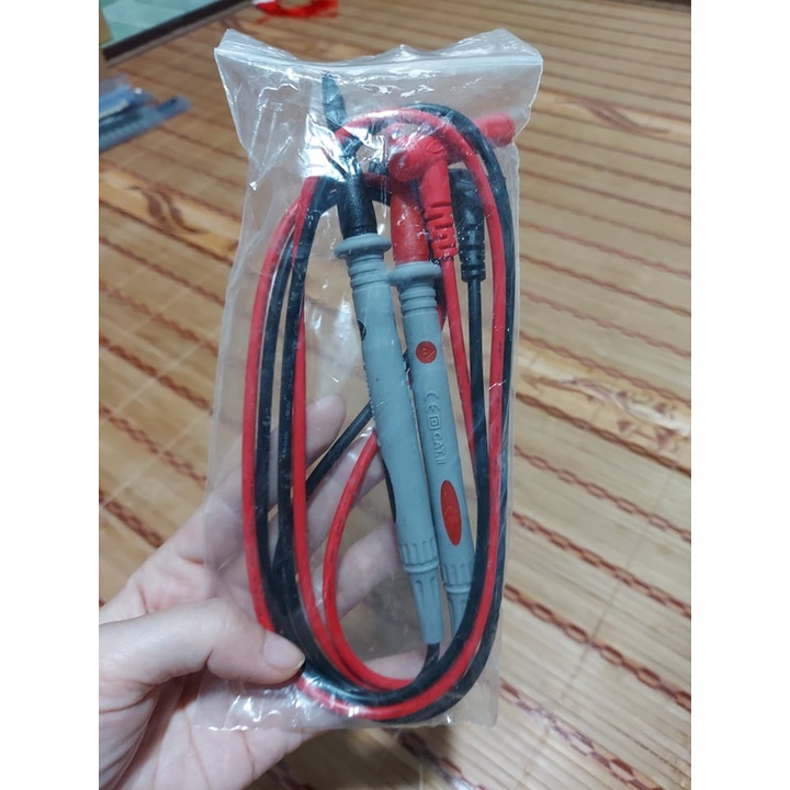 (3 Cặp) Que Đo Đồng Hồ Vạn Năng Silicon Mũi Nhọn 20A 1000v Dây Dài Mới.
