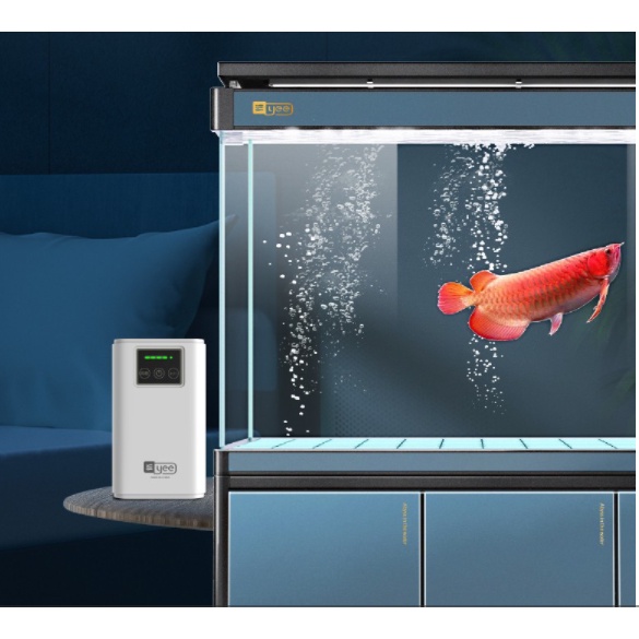 Máy Sủi tích điện 2 vòi 3w sử dụng pin lithium thời gian tích điện dài- Máy sủi đa năng khi mất điện, câu cá,