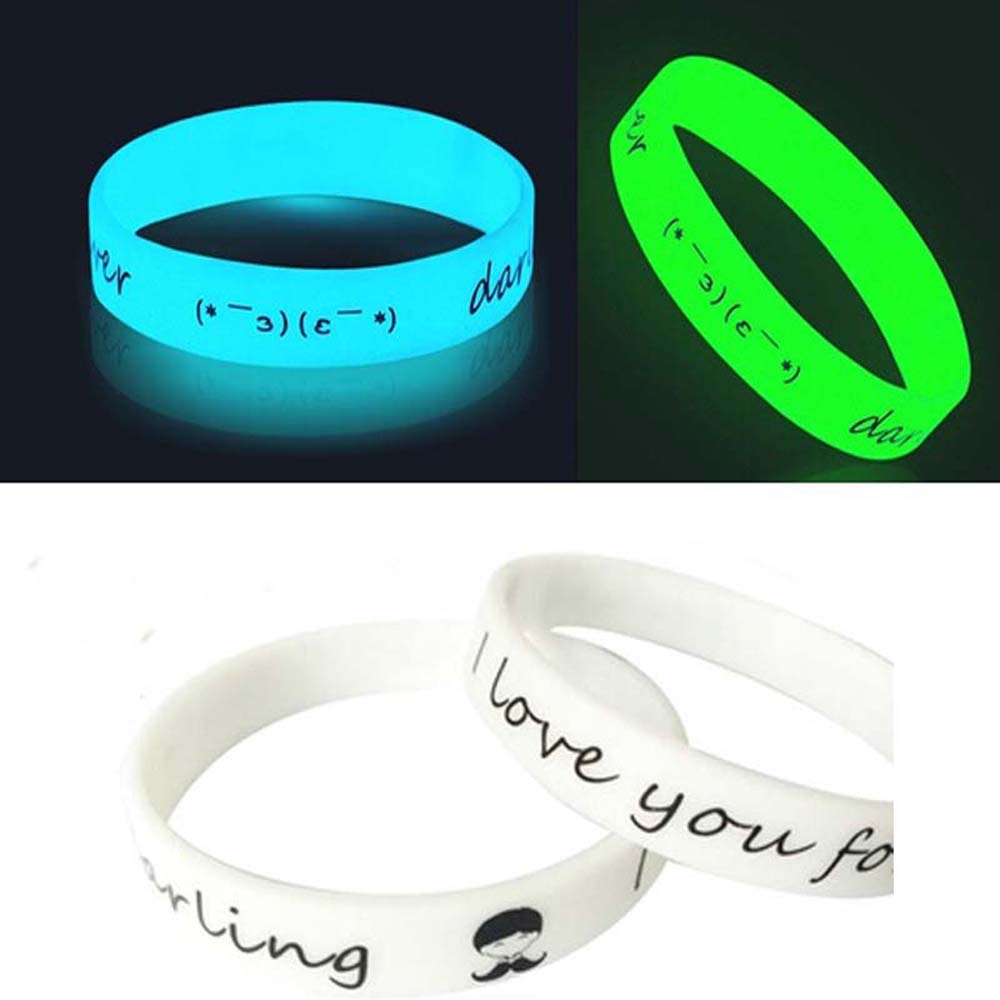 Set 1 / 5 / 10 Vòng Tay Silicon Phát Quang Dành Cho Cả Nam Và Nữ