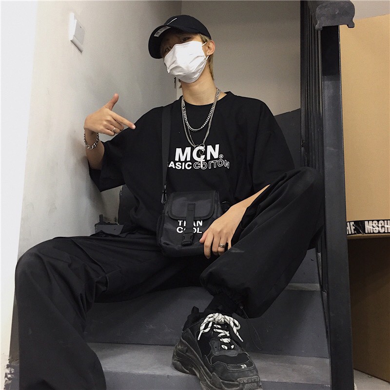 Áo thun tay lỡ CoolZ phông Unisex nam nữ Cotton oversize form rộng chữ MCN CZ038 | BigBuy360 - bigbuy360.vn