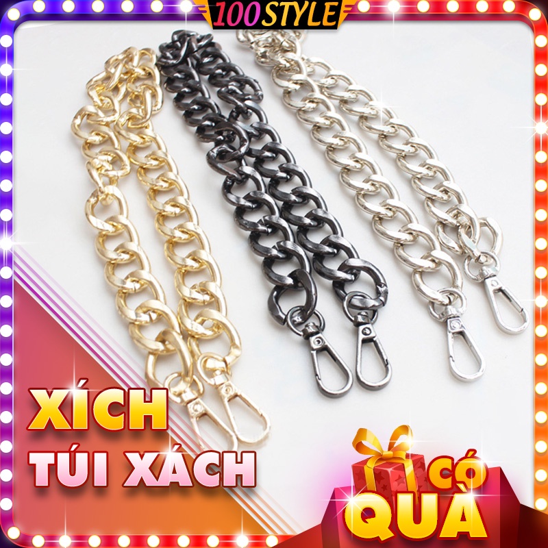 Dây Đeo Túi Xách 1 Bên Xích To 19.5mm Dài 60cm Chất Đẹp