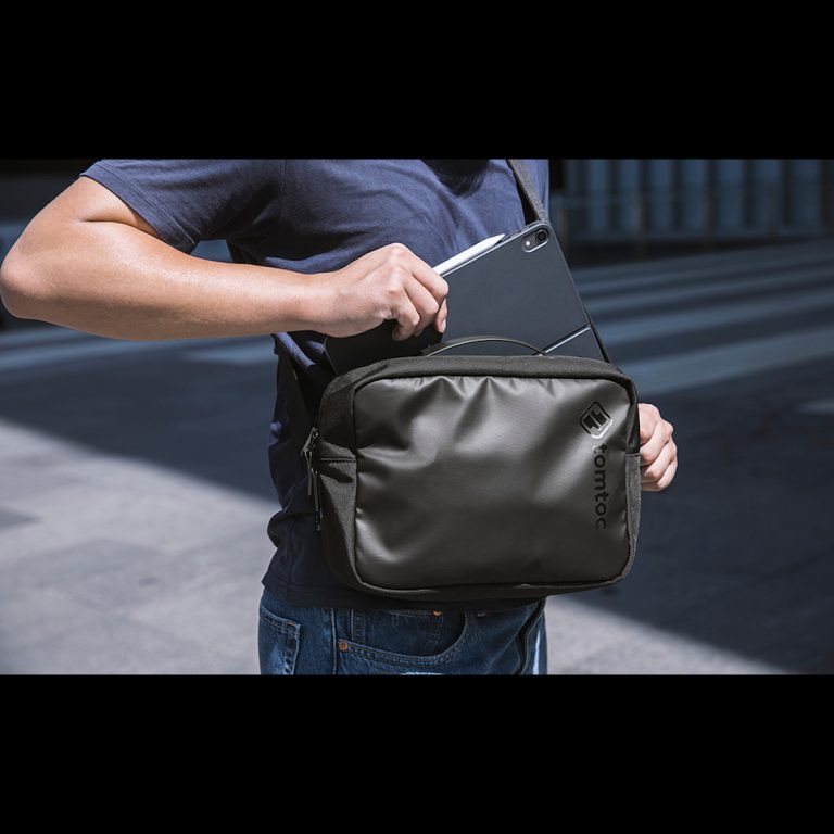 Túi đeo đa năng TOMTOC (USA) Crossbody for tech accessories and iPad mini 7.9inch H02-A02D - Phân Phối Chính Hãng