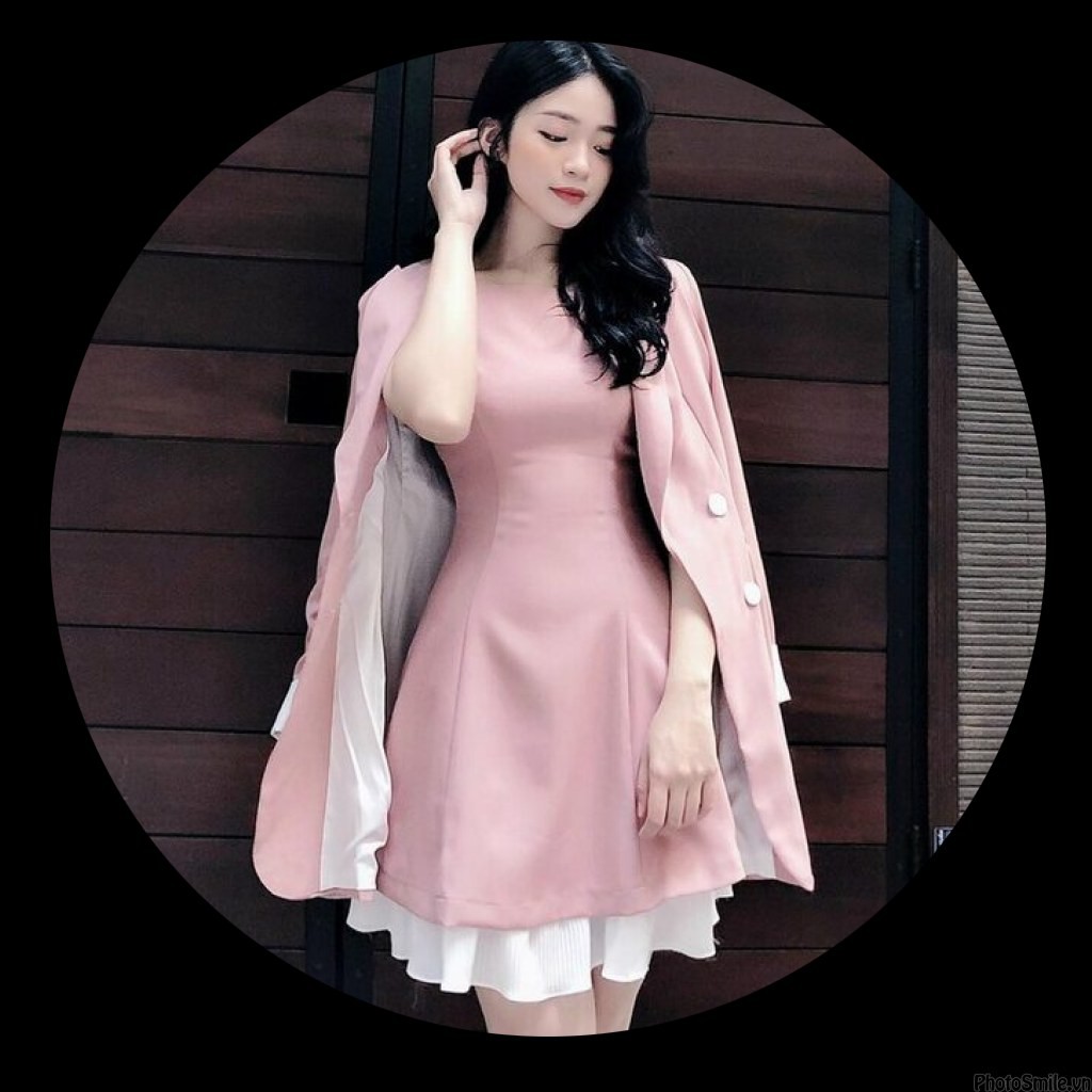 Mẫu hottrend -Set Đầm chữ A cọc tay chân dập li kèm áo khoác vest dáng dài công sở