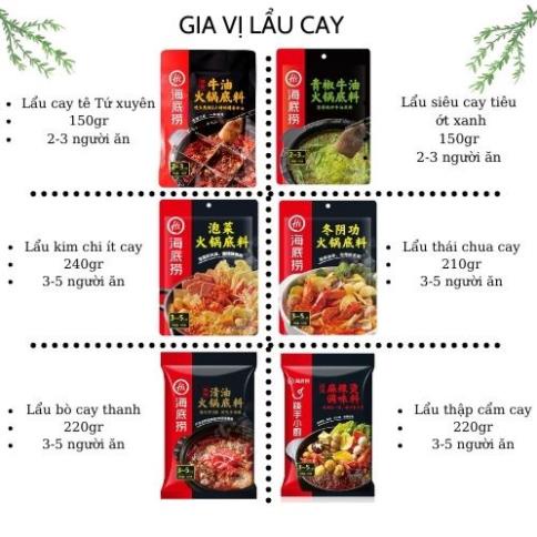 Gia vị lẩu Haidilao vị cay tê tiêu xanh 150g - Cốt lẩu Tứ Xuyên đã nêm chuẩn vị - Hansik Kitchen
