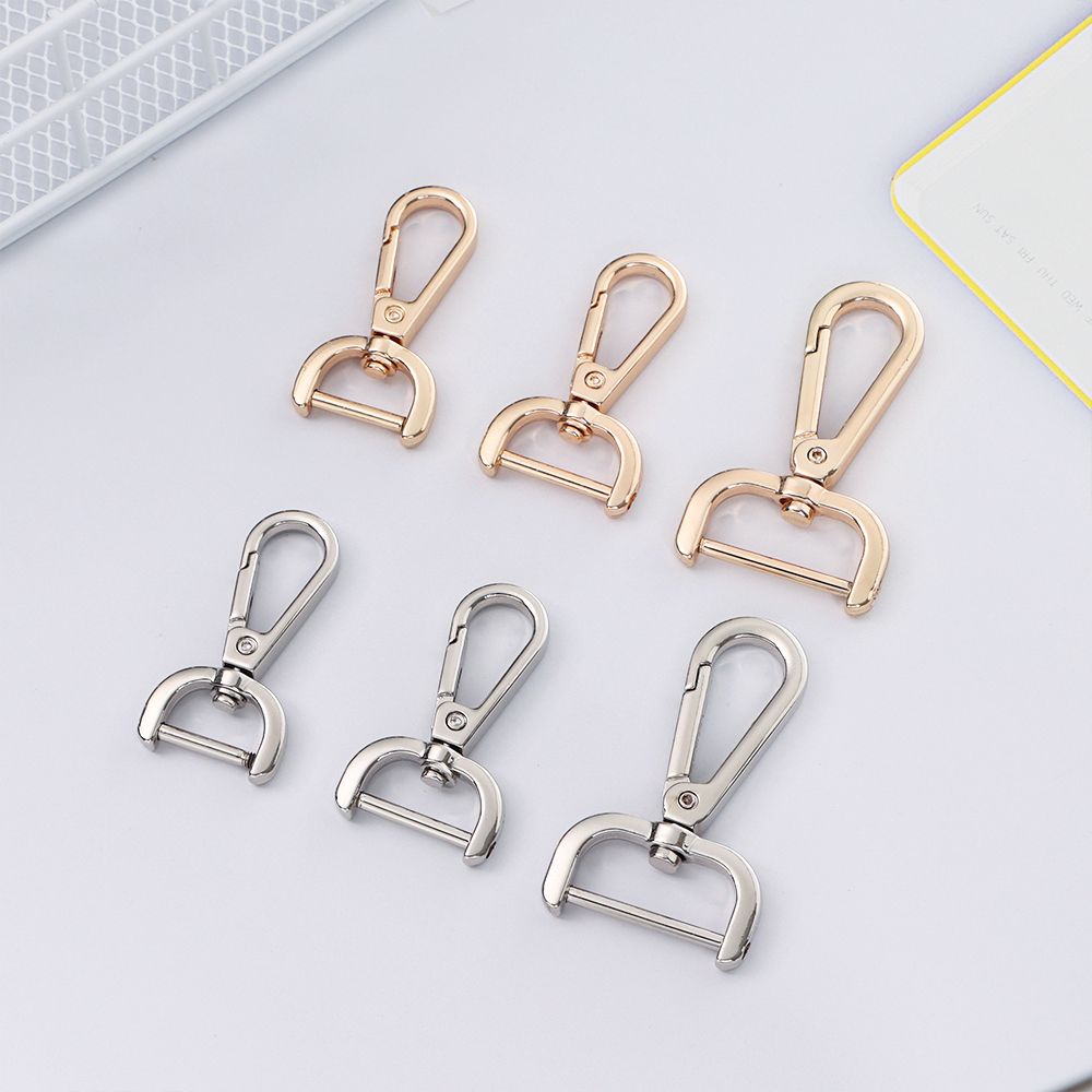 Chốt khóa cài túi xách da DIY kiểu tôm hùm bằng kim loại tiện lợi
