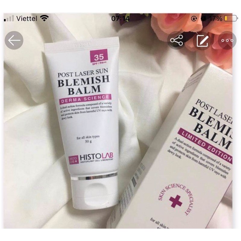 Sun Shine Blemish Balm SPF35 PA++ – Kem chống nắng dạng nền BB – Mầu tím