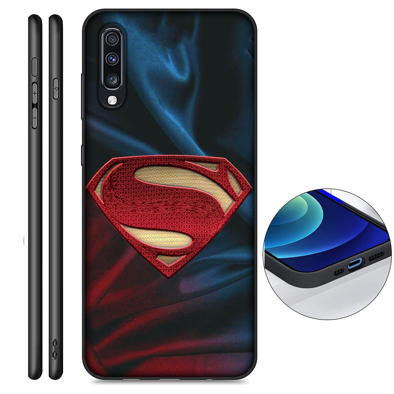 Samsung Galaxy Note 20 Ultra Note 10 Plus  Lite 8 9 S7 Edge M11 Phone Case Soft Silicone Casing B70 Superman logo