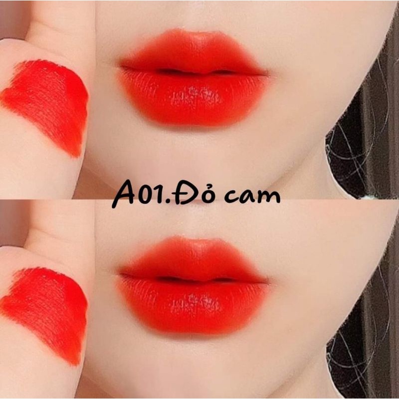 Son B.A Beauty cao cấp màu Đỏ Cam tặng kèm ủ môi