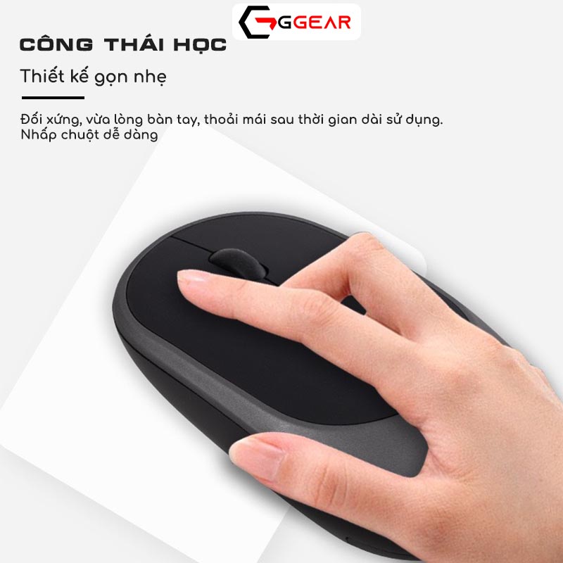 Chuột không dây bluetooth wireless 2.4G NM003 pin sạc chống ồn im lặng silent macbook laptop pc ipad smartphone