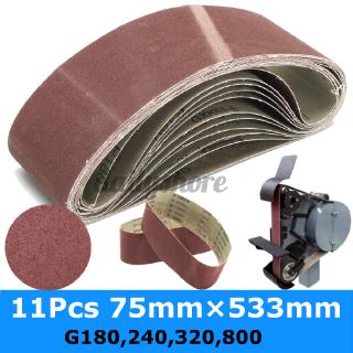 11 Cuộn giấy nhám 75mm x 533mm 180 / 240 / 320 / 800 grit