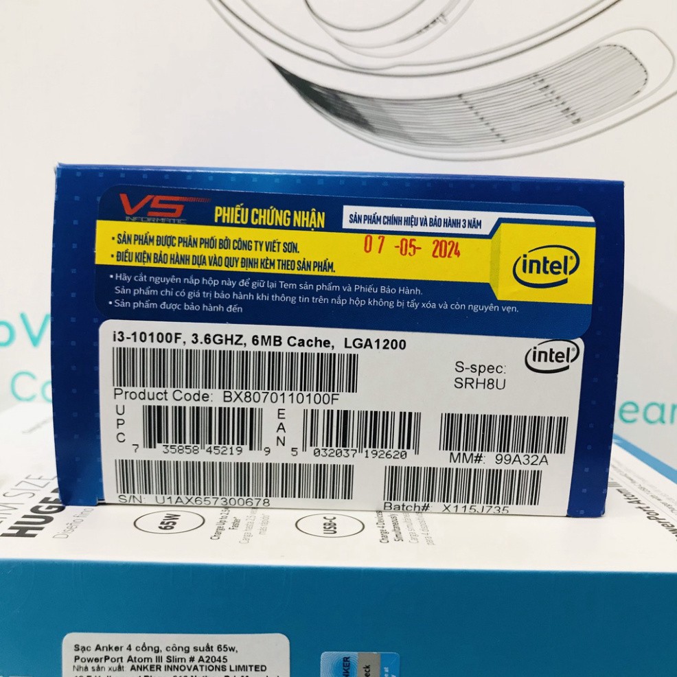CPU Intel i3-10100F 6MB 3.6GHz LGA 1200 -Hàng chính hãng Full Box | BigBuy360 - bigbuy360.vn