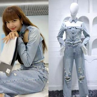 (Sẵn S,M,XL) Áo sơ mi cut out Lisa Thanh xuân có bạn 2
