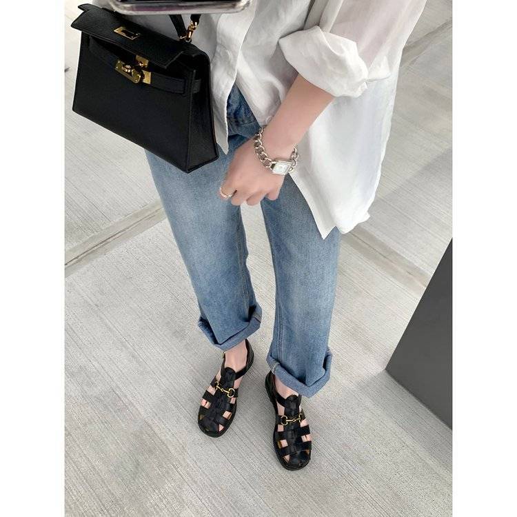 Giày Sandal Hở Ngón Phong Cách Hàn Quốc Thời Trang Mùa Hè 2022 Dành Cho Nữ