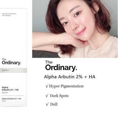 Serum The Ordinary Alpha Arbutin 2% + HA Dưỡng Trắng Mờ Thâm - Chai 30ml