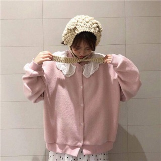 Áo len hồng cute