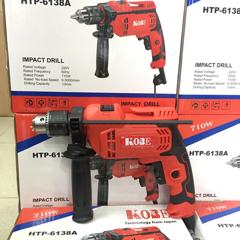 MÁY KHOAN ĐIỆN TỬ CẦM TAY KOBE HTP 6138A- Hàng Chính Hãng 100%