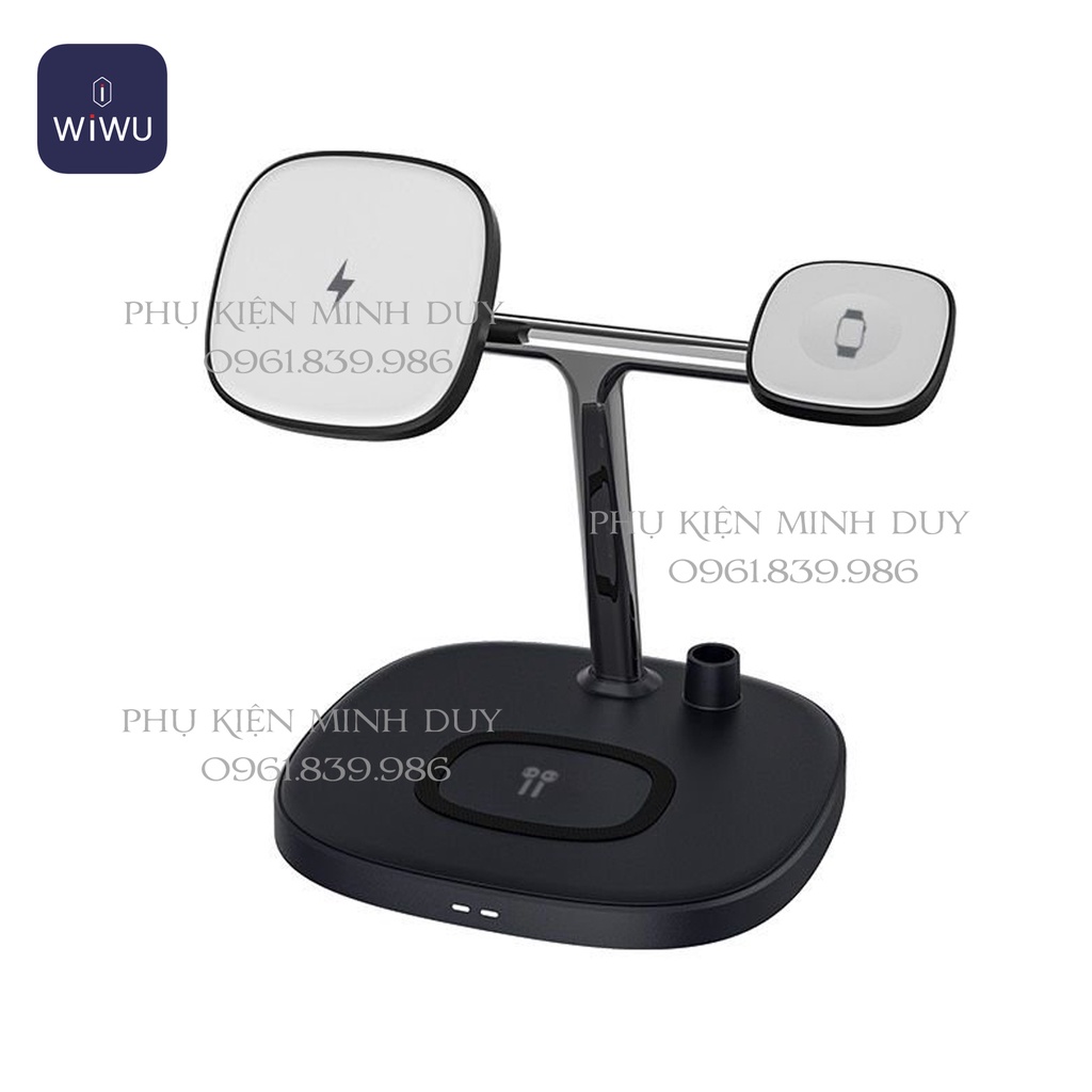 Đế sạc không dây 4 in 1 -  Wiwu Power Wireless Charger Iphone, Apple Watch, Airpods, Pencil