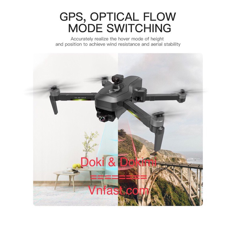 (giá khai trương) Flycam ZLL Sg906 Max camera 4k gimbal 3 trục - Cảm biến chống va chạm