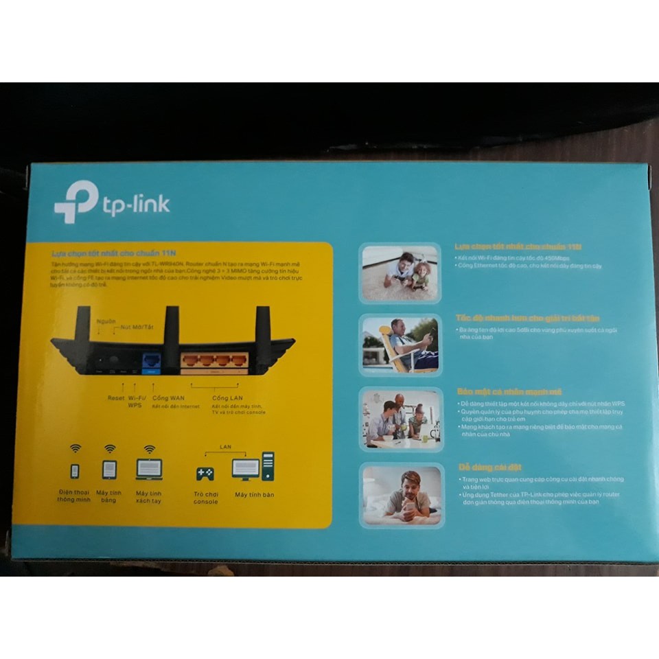 Thiết bị phát Router Wifi TP LINK TL-WR940N Chính hãng phân phối BH 24 tháng