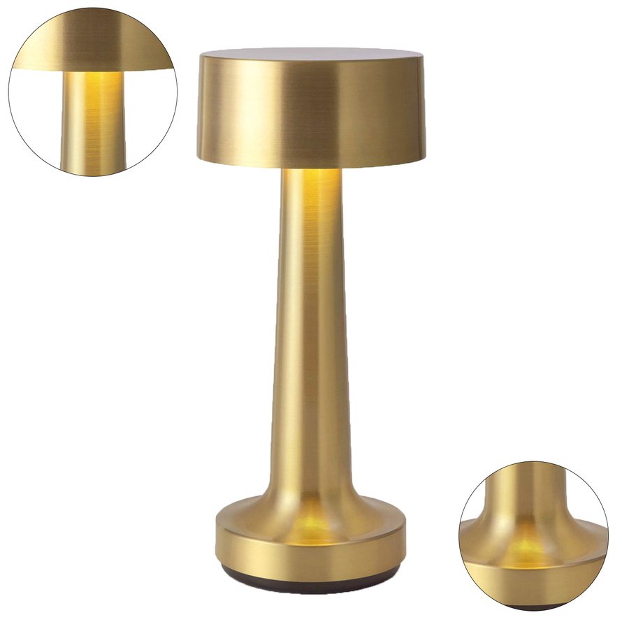 Đèn LED 1209 để bàn trang trí nhà hàng/ quán bar/ cà phê có thể sạc lại
