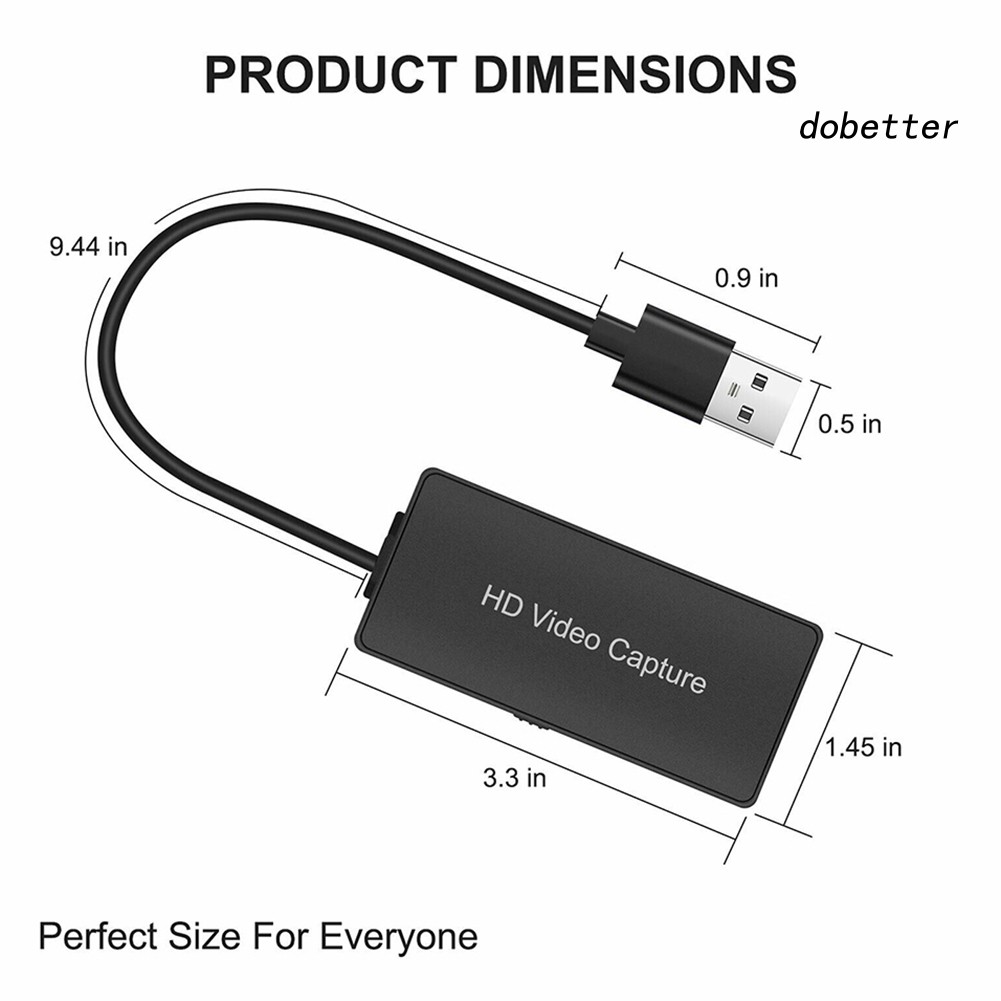 Bộ Card Ghi Hình Video Hdmi Sang Usb 2.0 1080p