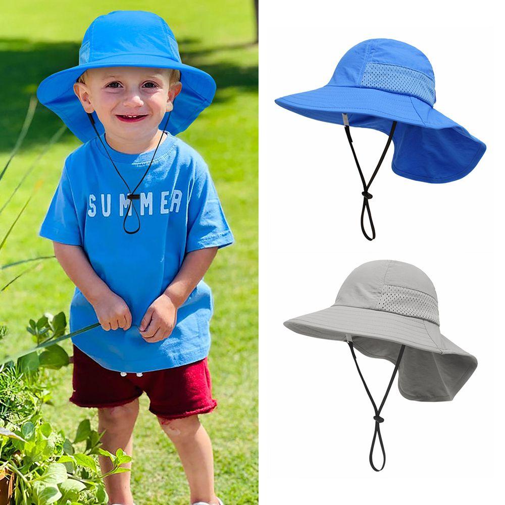 Mũ Chống Nắng Đi Biển Thoáng Khí Có Thể Điều Chỉnh Kích Cỡ Dành Cho Trẻ Em