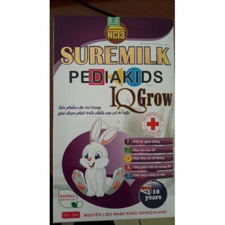 Sữa Suremilk Pediakids IQ Grow 1kg dành cho trẻ biếng ăn và thấp còi 1-10t.Phát triển chiều cao và trí não