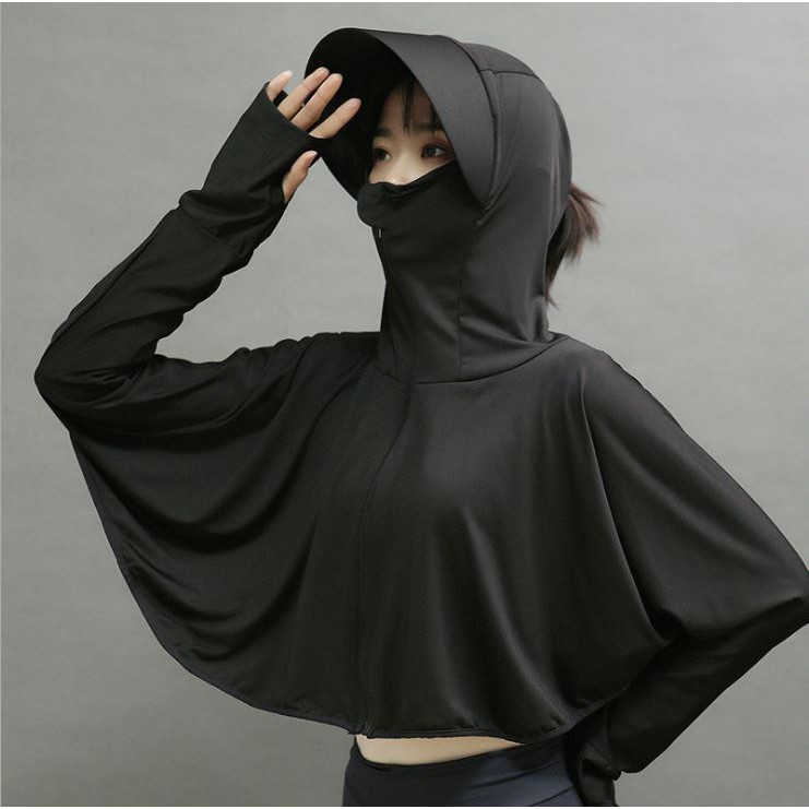 Áo chống nắng nữ croptop chống tia UV thoáng mát | BigBuy360 - bigbuy360.vn