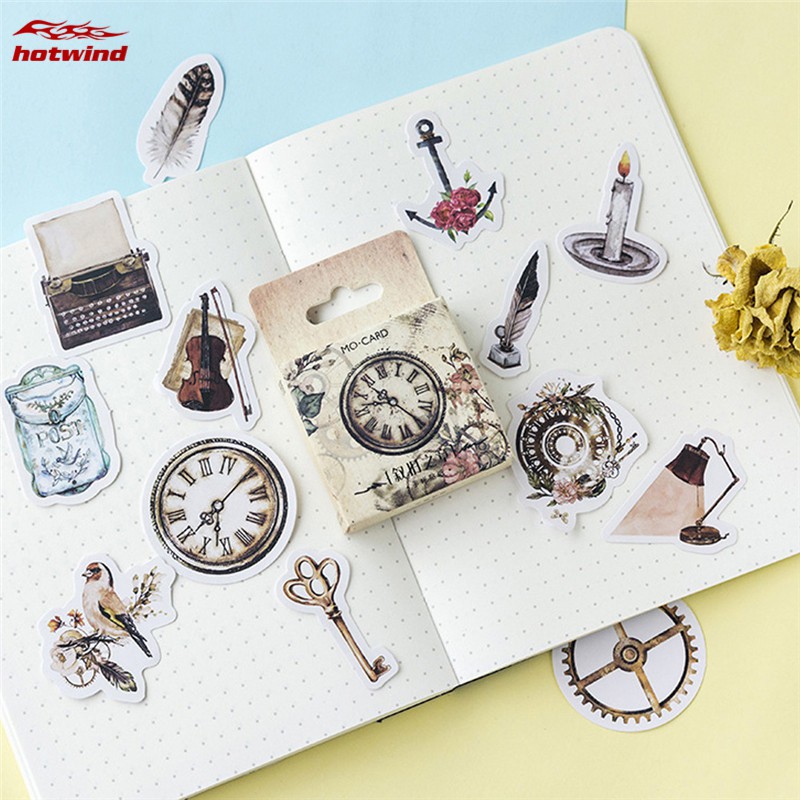 Set 46 Hình Dán Trang Trí Phong Cách Cổ Điển Xinh Xắn