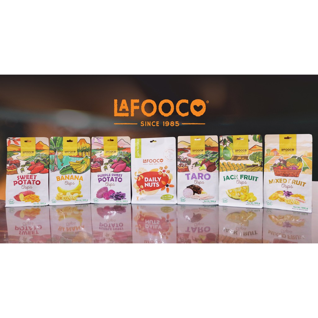 Hỗn Hợp Trái Cây Sấy Giòn LAFOOCO 100g Xuất Khẩu