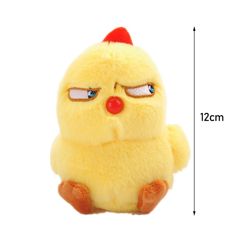 Đồ chơi nhồi bông Hình Gà Con Màu Vàng Dễ Thương 12Cm